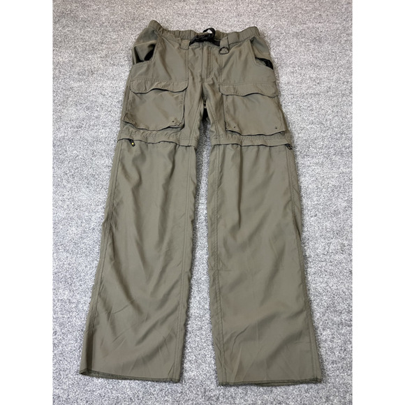 Vtg Boy Scouts Of America Adult Uniform Pants M Green Fatigues Cargo Hiking 90s - Picture 1 of 16